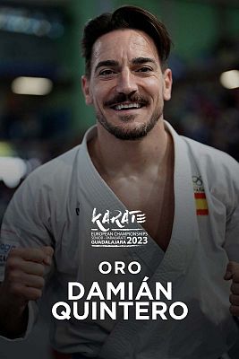 Damián Quintero, campeón de Europa de lárate en kata
