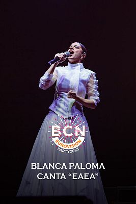 Blanca Paloma canta "Eaea" en la Barcelona Eurovision Party