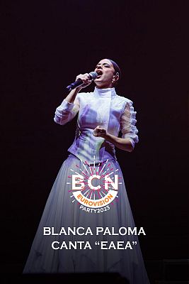 Eurovisión - Blanca Paloma canta "Eaea" en la Barcelona Eurovision Party