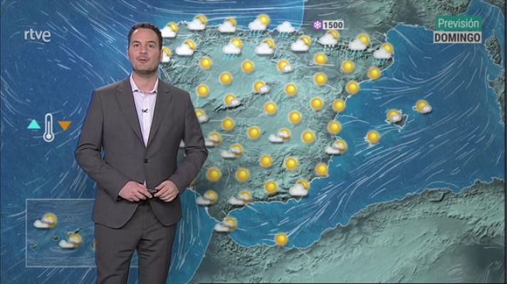 El tiempo - Las temperaturas máximas bajarán en el área mediterránea y valle del Ebro, y subirán en el resto