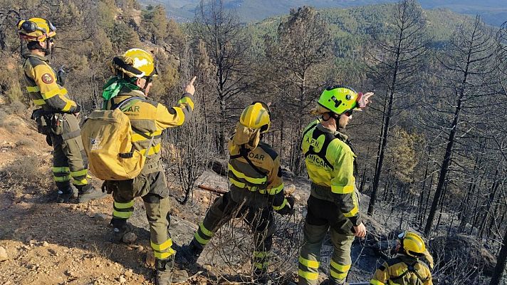 Los vecinos de Olba y San Agustín vuelven a casa tras la "estabilización" del incendio