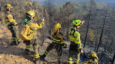 Los vecinos de Olba y San Agustn vuelven a casa tras la "estabilizacin" del incendio