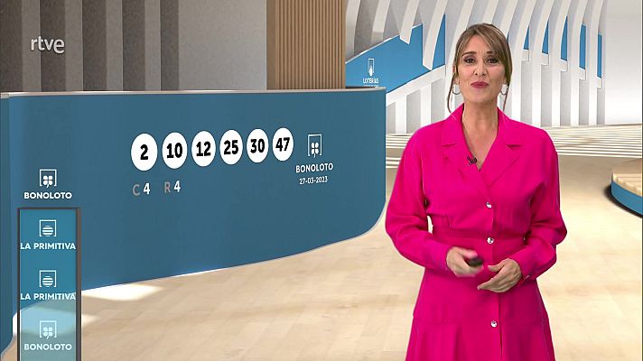 Loterías - Sorteo de la Bonoloto y Primitiva del 27/03/2023