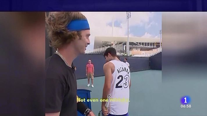 Telediario Matinal - Tommy Paul se cruza en el camino de un Alcaraz idolatrado en Miami