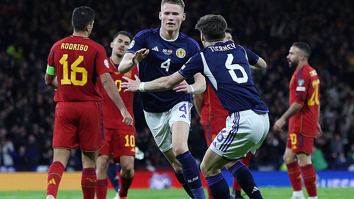 Fútbol - Escocia - España: resumen, resultado y goles