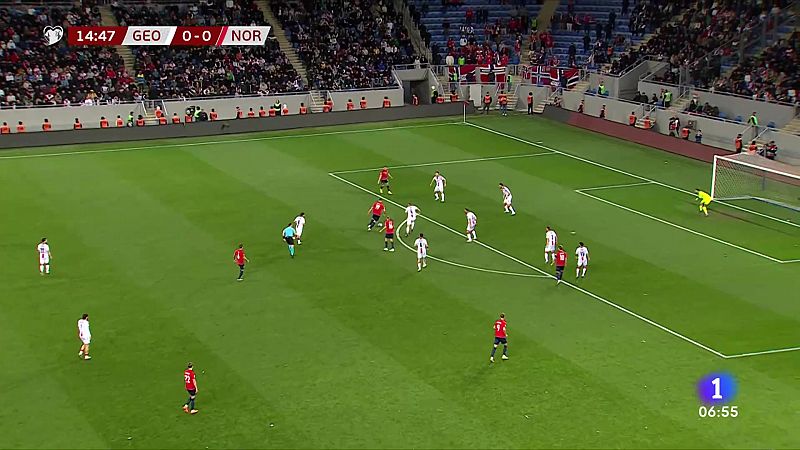 Clasificación Euro 2024 | Noruega y Georgia, del grupo de España, empatan | Ver