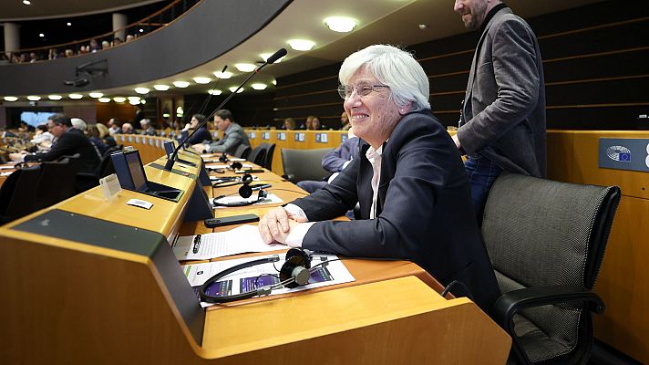 Ponsatí acude al Parlamento Europeo tras su detención