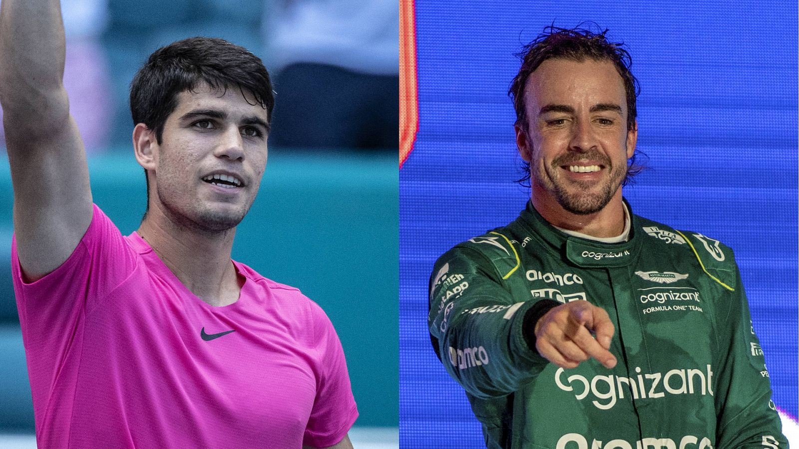 Carlos Alcaraz y Fernando Alonso, el guiño de dos ases del deporte en plena forma -- Ver ahora