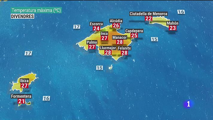 El temps a les Illes Balears - 30/03/23