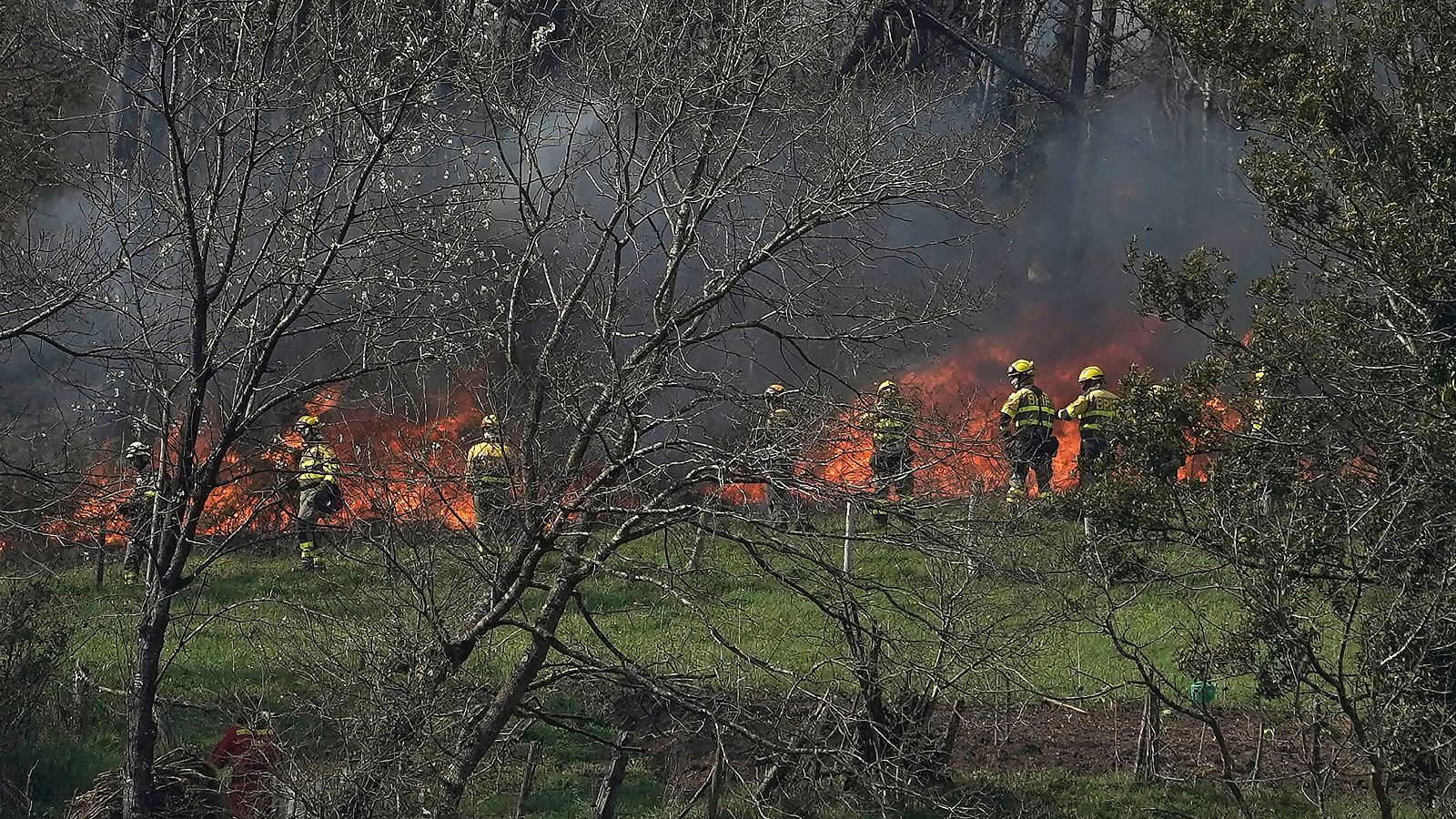 96 incendios se mantienen activos en Asturias