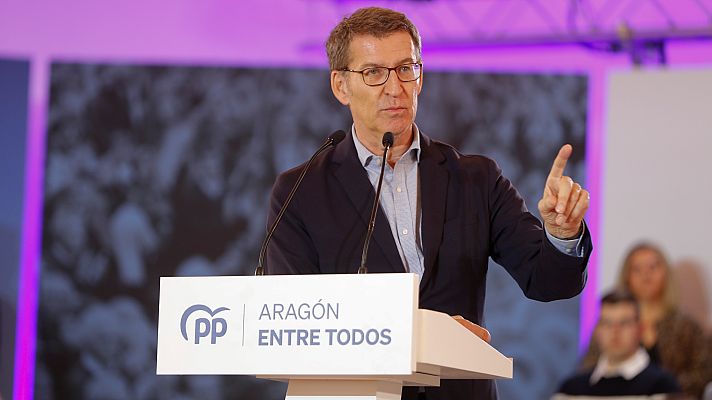 Informativo 24h - Feijóo reivindica a un PP que "da la cara" frente a "espacios" que cambian de nombre