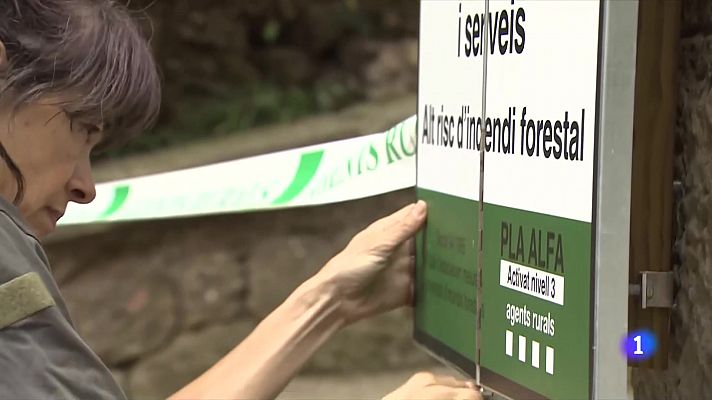 L'Informatiu - Activada l'alerta per perill extrem d'incendi a municipis de l'entorn de Montserrat