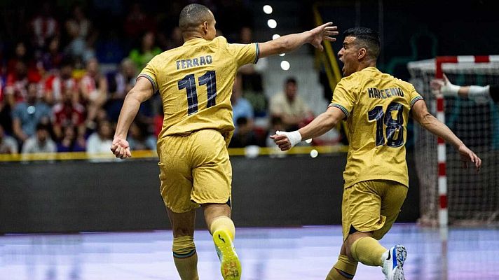 Fútbol Sala - El Barça derrota con sufrimiento a Jimbee Cartagena y conquista su octava Copa del Rey