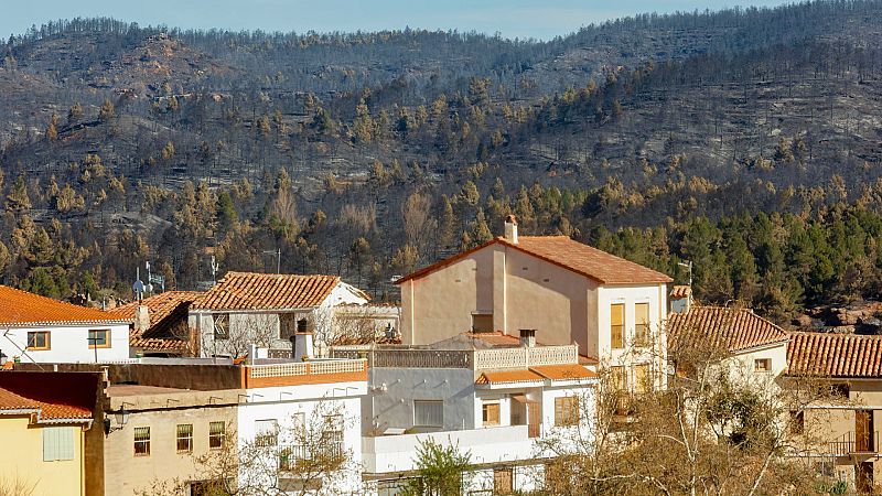 Vecinos y alcaldes protestan por la situaci�n de los montes afectados por el fuego