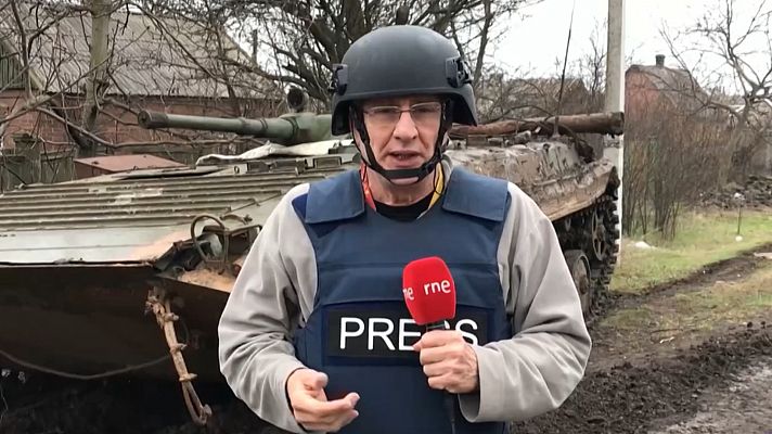 Telediario 1 - Las fuerzas ucranianas insisten en que siguen defendiendo la ciudad de Bajmut