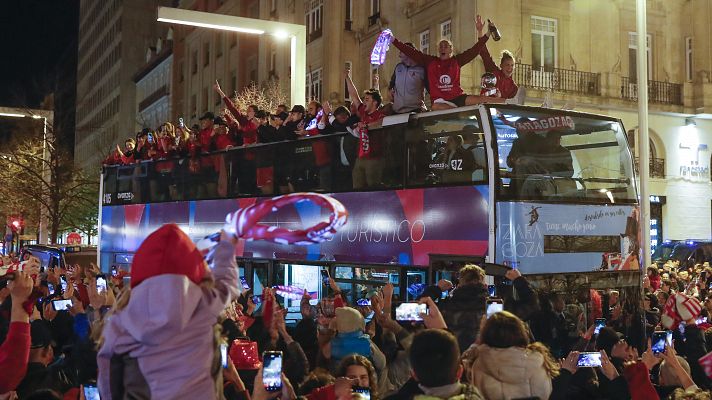 La celebración de la Copa de la Reina del Casademont Zaragoza