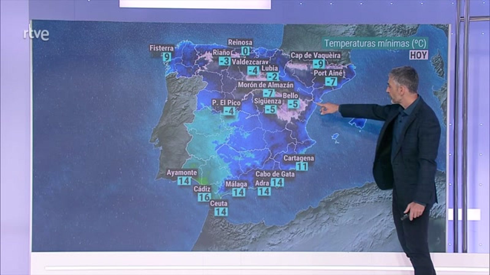 Intervalos de viento fuerte en la costa de Galicia, Estrecho, litoral de Granada y Almería y en Canarias. Rachas muy fuertes en Canarias - ver ahora