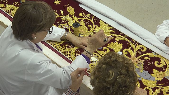 Noticias Andalucía - Taller de bordado cofrade en Algeciras