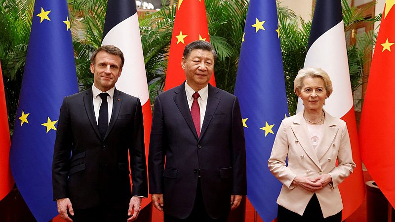 Macron pide a China que haga "entrar en razón" a Rusia