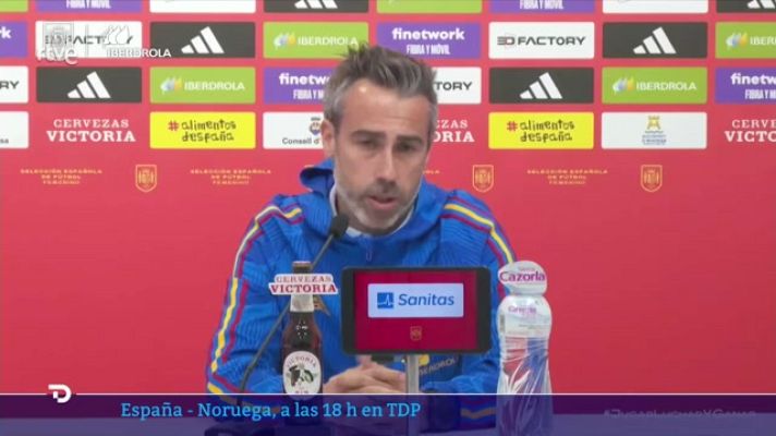 Telediario 1 - Jorge Vilda: "Irene Paredes y Jenni Hermoso ejercen un liderazgo positivo independientemente de que lleven brazalete"