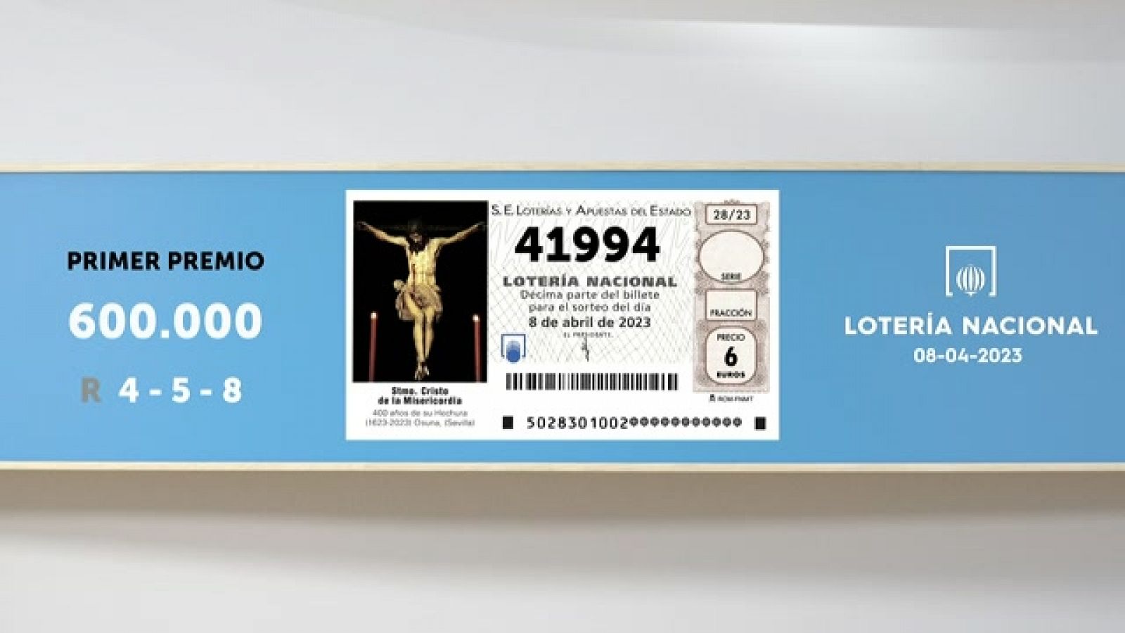 Sorteo de la Lotería Nacional del 08/04/2023 - Ver ahora