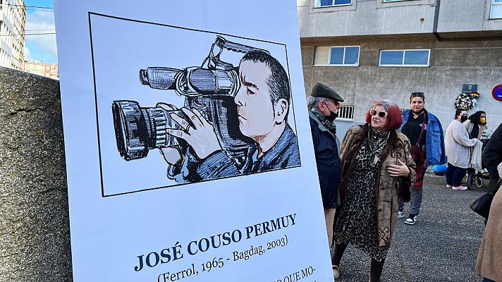 Telediario Fin de Semana - Ferrol recuerda a José Couso 20 años después