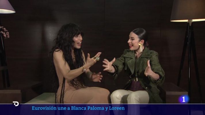Telediario Fin de Semana - Blanca Paloma y Loreen se conocen en la PrePartyES de Madrid