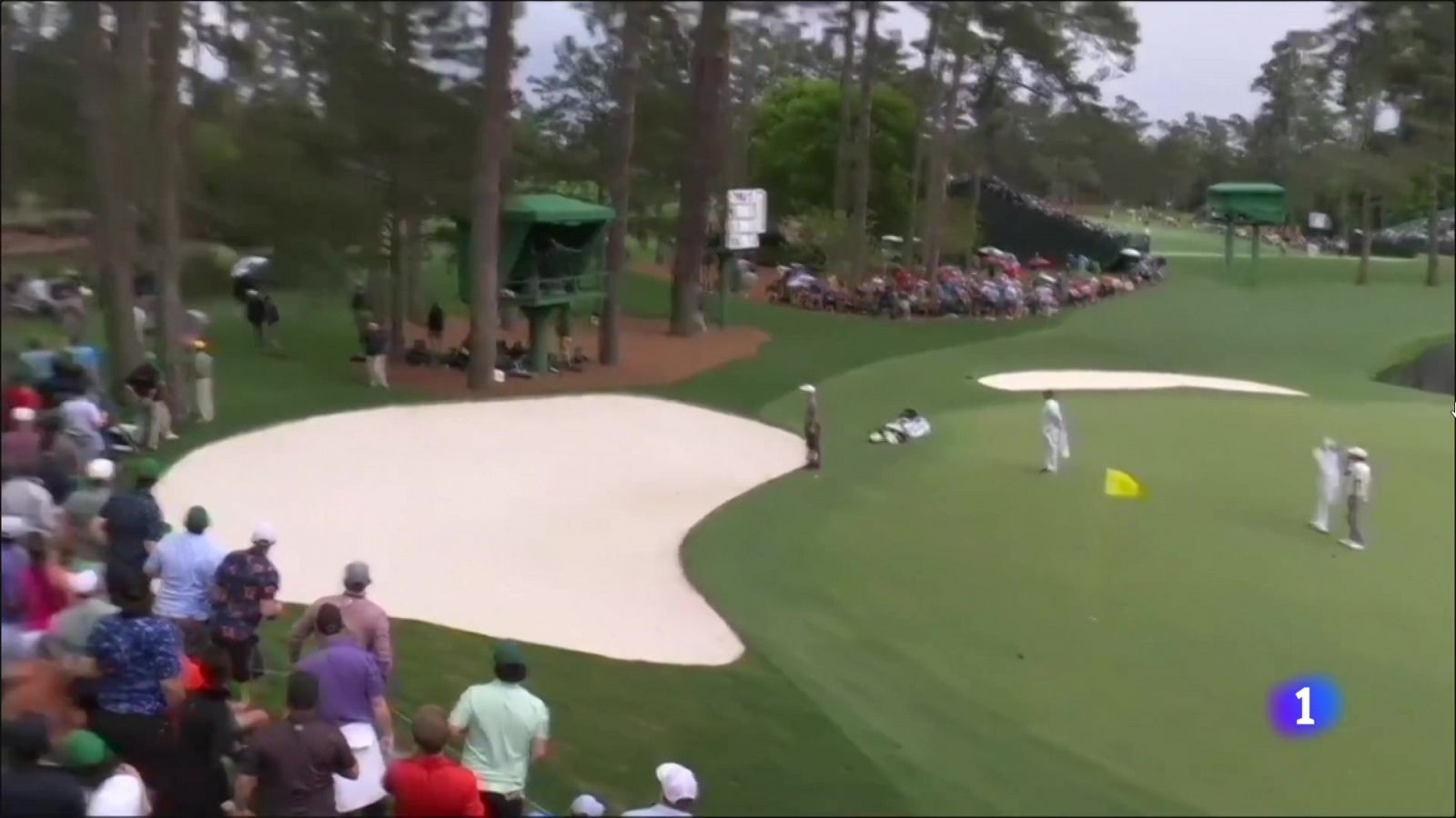 Tremendo susto en el Masters de Augusta tras la caída de tres árboles | Ver