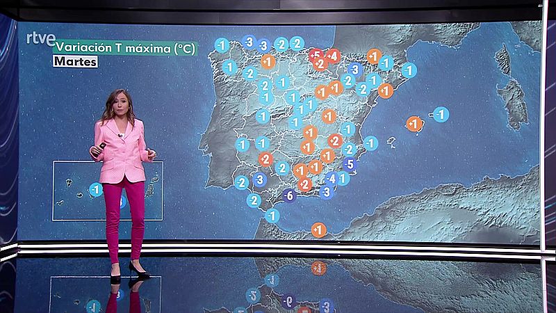 Las temperaturas máximas bajarán en Galicia y el área cantábrica y subirán en el sur de Andalucía y Canarias - ver ahora