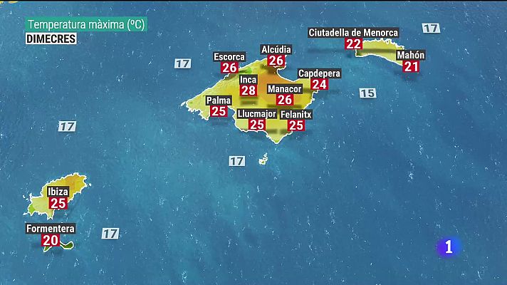 El temps a les Illes Balears - 11/04/23