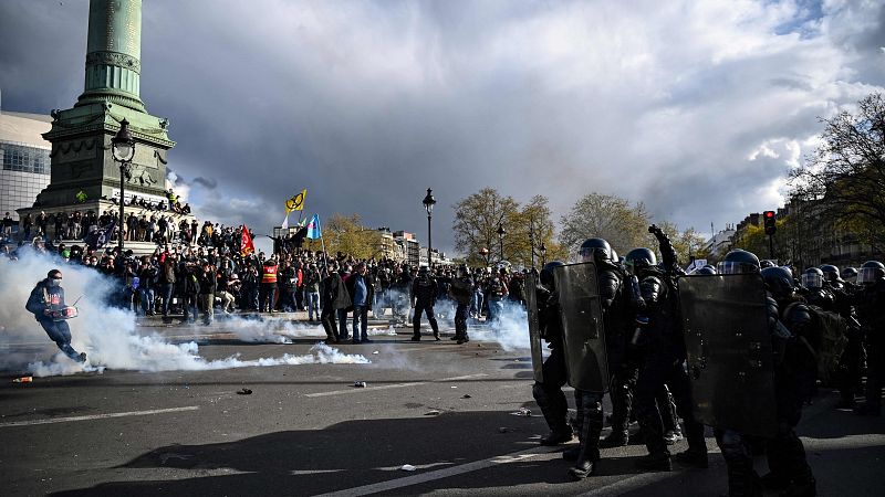 Última jornada de protestas en Francia antes de la decisión clave sobre las reformas de las pensiones