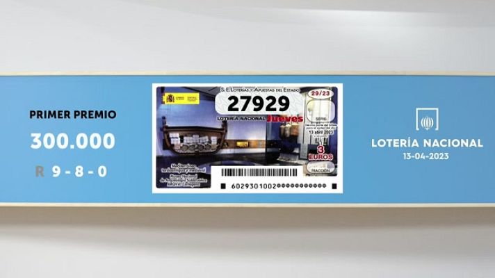 SELAE - Sorteo de la Lotería Nacional del 13/04/2023