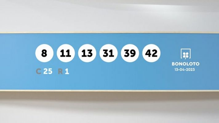 SELAE - Sorteo de la Lotería Bonoloto del 13/04/2023