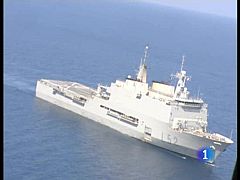 Los 450 militares del buque Castilla ya han pasado sus primeras 24 horas en territorio haitiano