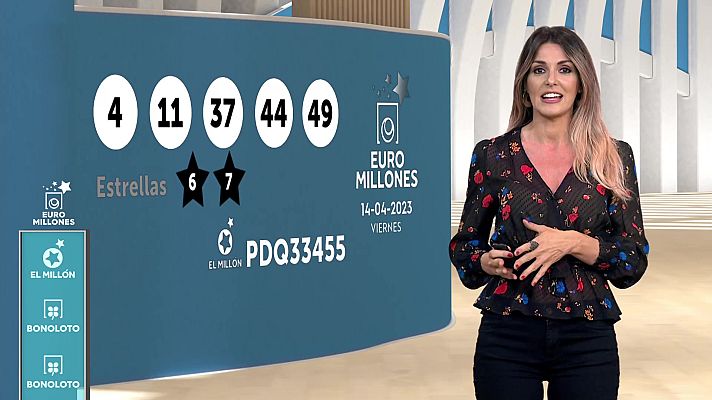 Loterías - Sorteo de la Bonoloto y Euromillones del 14/04/2023