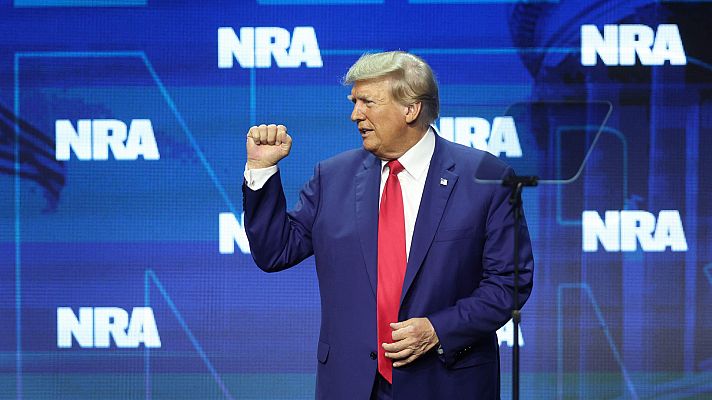 Telediario Fin de Semana - Trump y otros aspirantes a las primarias republicanas participan en la reunión anual de la Asociación Nacional del Rifle