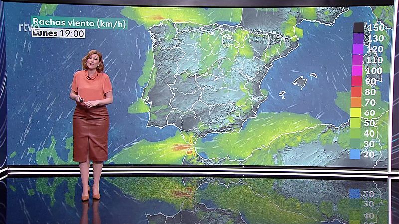 Intervalos de viento fuerte en el Ampurdán, Menorca, Pirineos, bajo Ebro y Estrecho - ver ahora