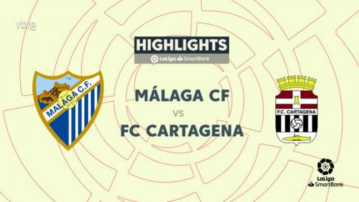 Málaga - Cartagena: resumen del partido, 36ª jornada