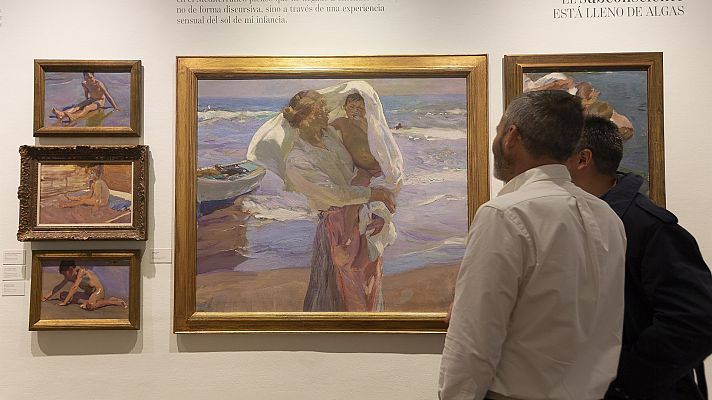 Telediario 1 - Manuel Vicent escoge 50 obras de Sorolla para una exposición en la que dialogan la pintura y la escritura