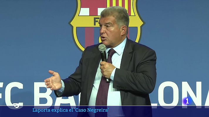 Telediario 1 - Laporta justifica los pagos a Negreira: "Era asesoramiento"