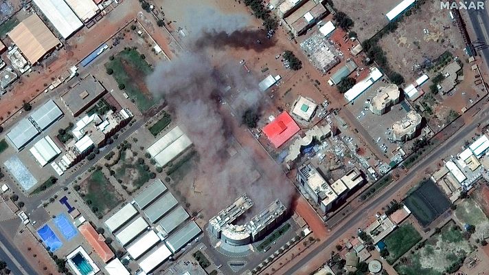 Telediario 2 - La ONU busca la paz en Sudán tras tres días de conflicto militar