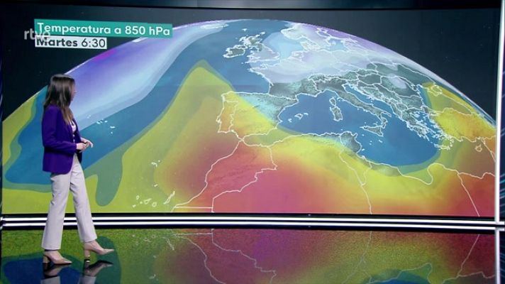 Viento de componente norte en el Ampurdán, valle del Ebro y en Canarias