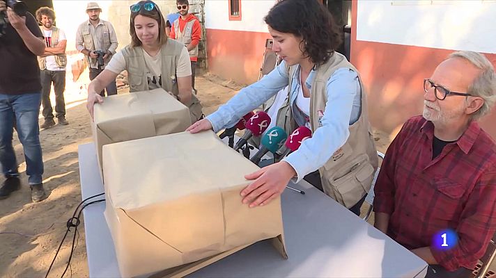 Telediario 1 - Encuentran en un yacimiento de Badajoz las primeras representaciones humanas de Tartessos