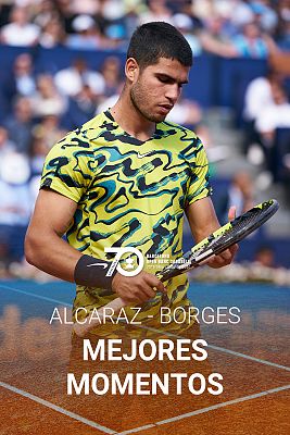  - Resumen | Conde de Godó | Alcaraz saca su mejor repertorio ante Borges