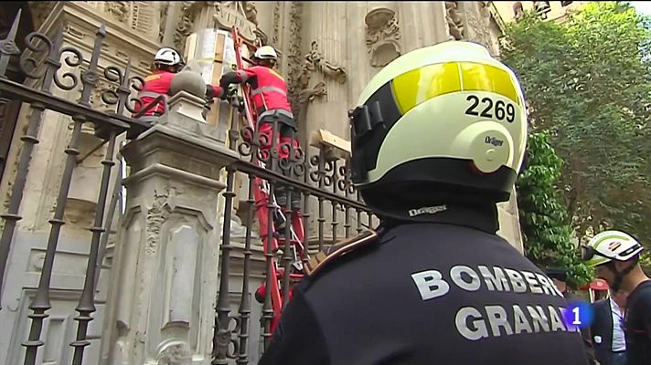 Simulacro terremoto en la Catedral de Granada