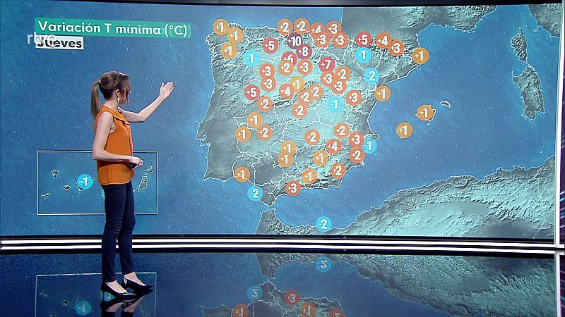 Las temperaturas mínimas suben en áreas del centro y norte, manteniéndose algunas heladas débiles en Pirineos - ver ahora