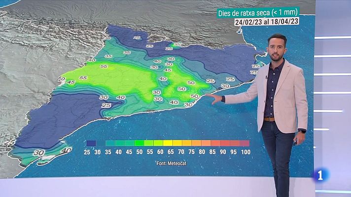 El temps - Sol, ruixats, més caloreta i fins a 30 ºC per Sant Jordi