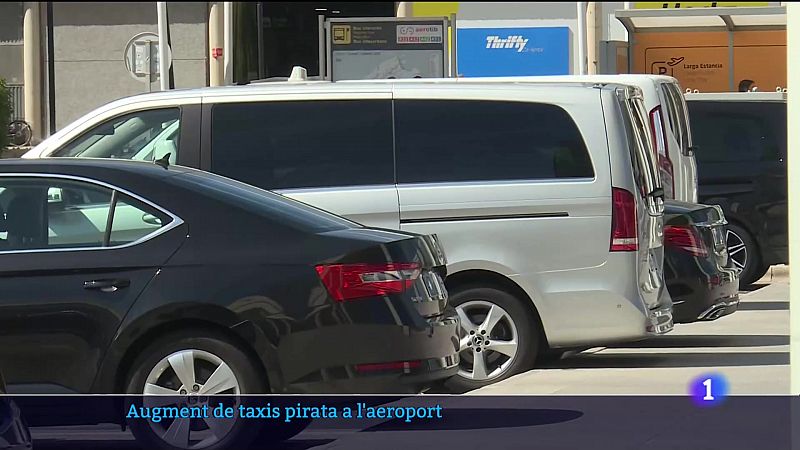 Augment de taxis pirata a l'aeroport - 20/04/23 - Veure ara