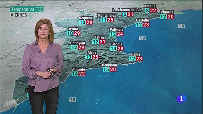 El tiempo en la Comunitat Valenciana 20/04/23