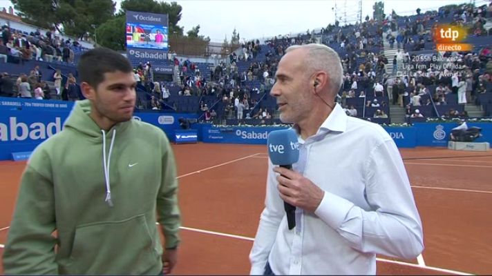 Alcaraz: \"Este tipo de partidos se sacan con oficio\"